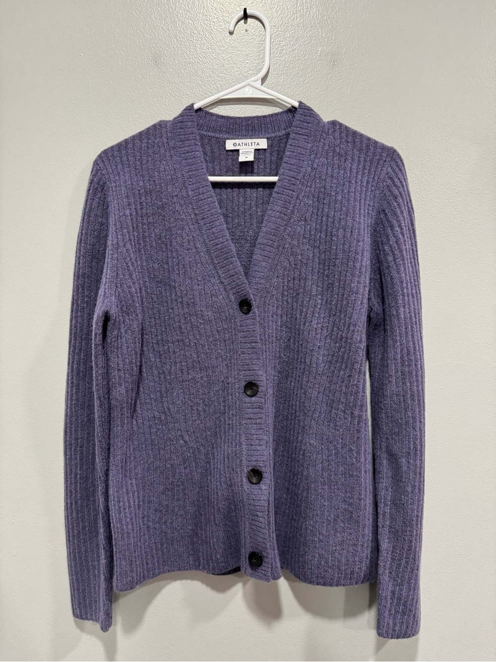 Athleta Layover Cardigan In Purple Size Medium